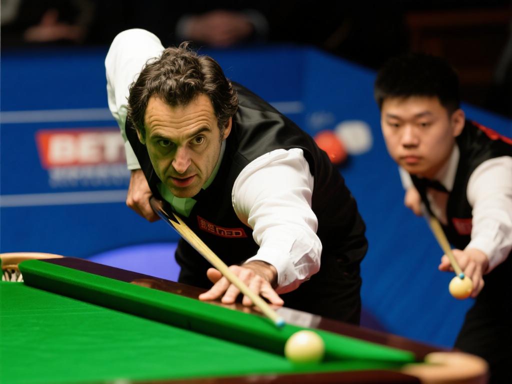 奥沙利文的比赛风格以从容、精准着称，尤其